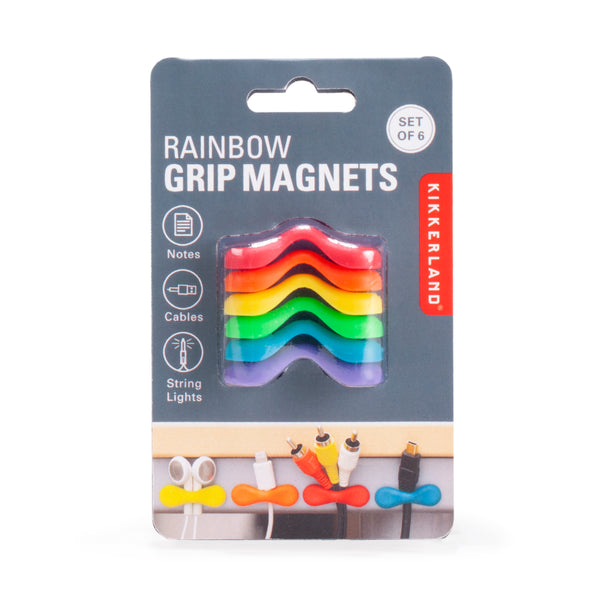 Kikkerland Rainbow Grip Magnets