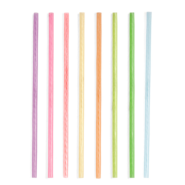 kikkerland Rainbow Reusable Straws