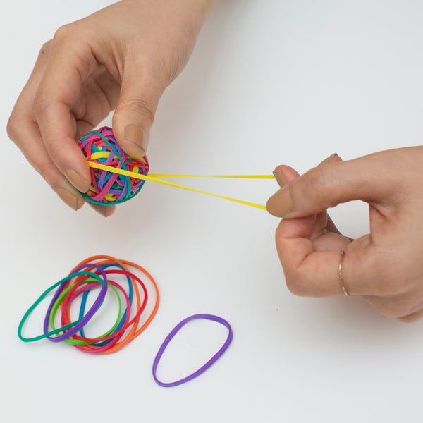 Kikkerland Rainbow Rubberbands