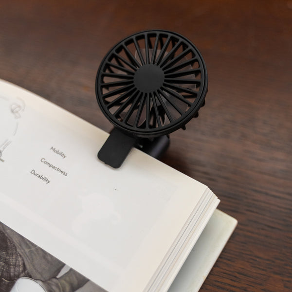 Kikkerland Rechargeable Book Fan