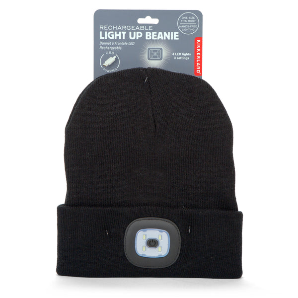 Kikkerland Rechargeable Light Up Beanie