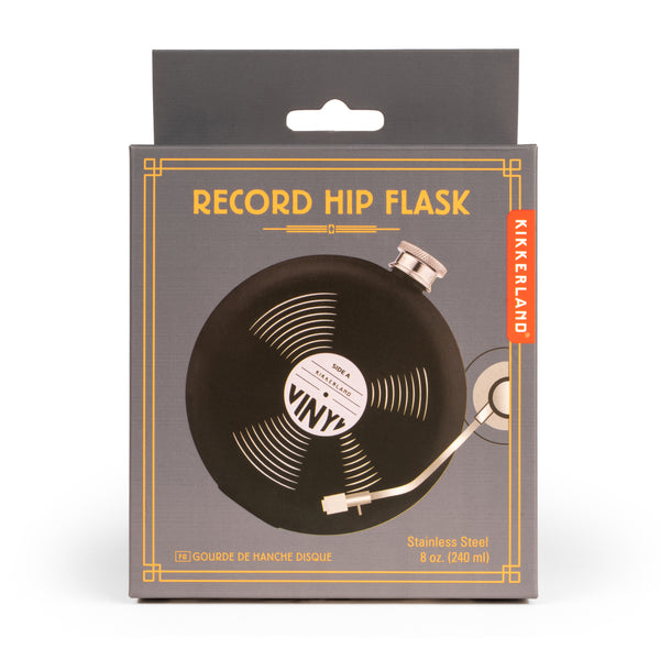 Kikkerland Record Hip Flask