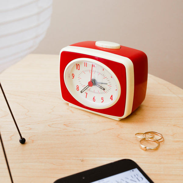 Kikkerland Red Classic Alarm Clock
