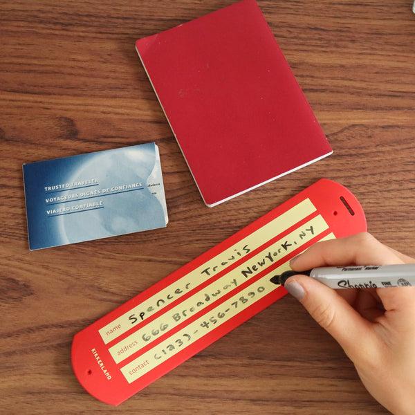 Kikkerland Red Slap Luggage Tag