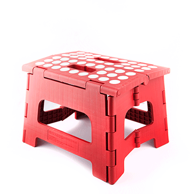 Kikkerland Rhino® II Step Stool Red