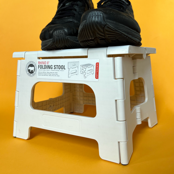 Kikkerland Rhino® II Step Stool White