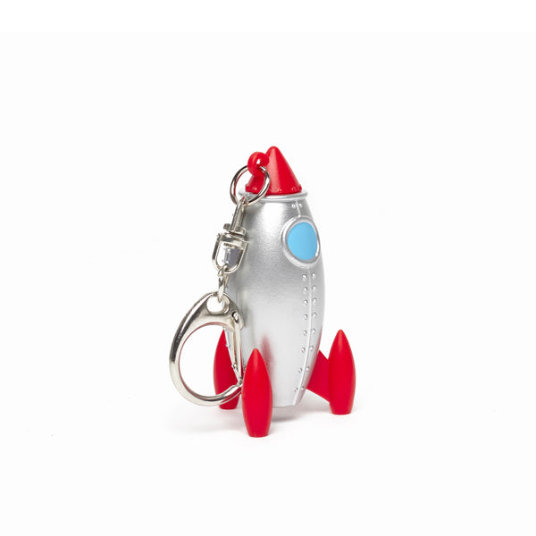 Kikkerland Rocket LED & Sound Keychain