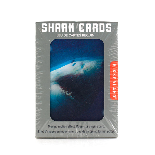 Kikkerland Shark 3D Playing Cards