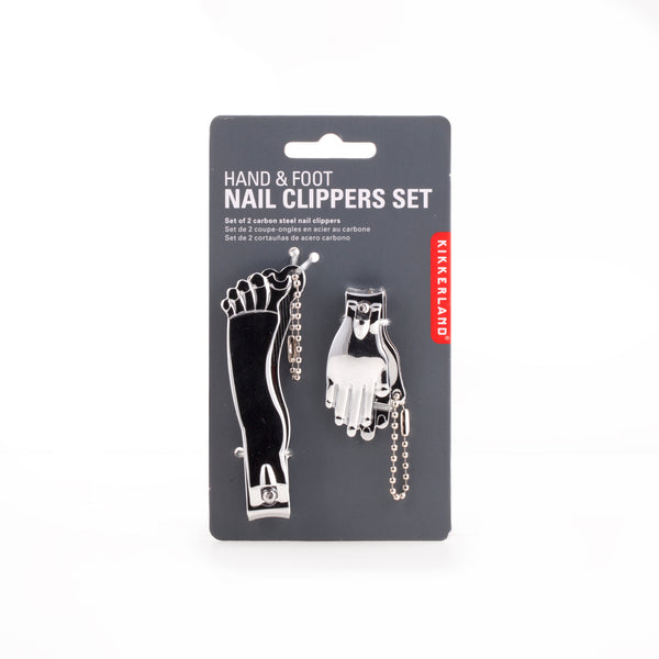 Kikkerland Silver Hand & Foot Nail Clipper Set