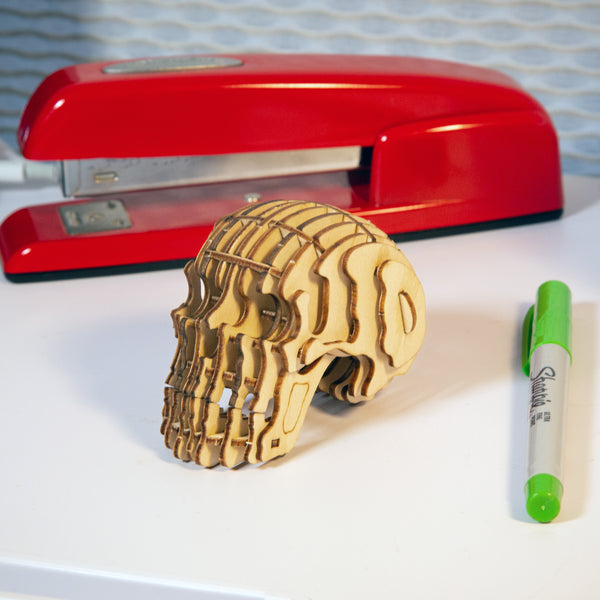 Kikkerland Skull 3D Wooden Puzzle