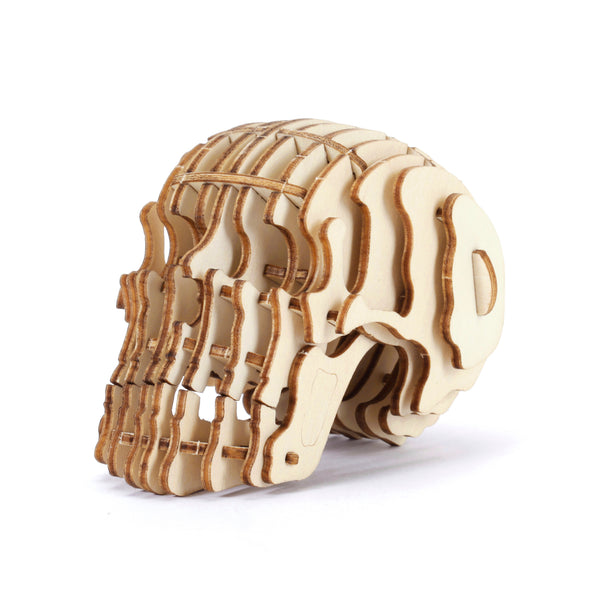 Kikkerland Skull 3D Wooden Puzzle