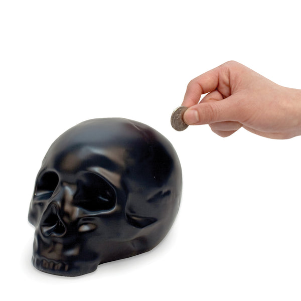 Kikkerland Skull Money Bank