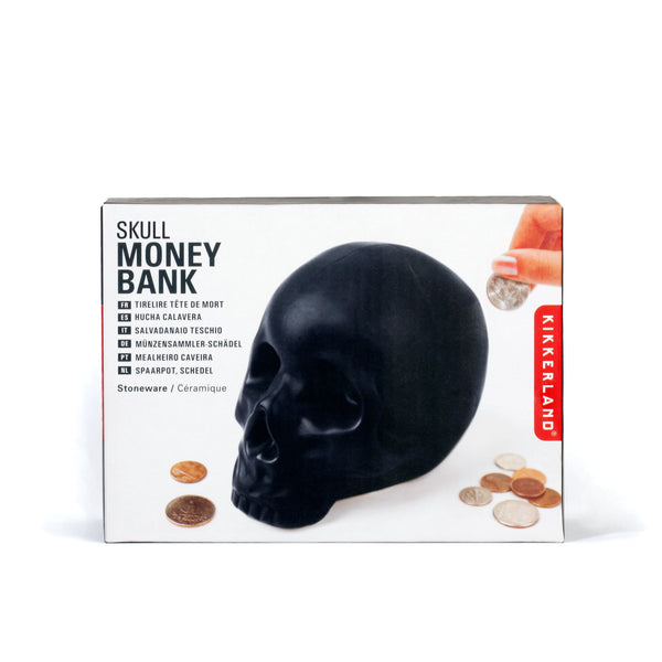 Kikkerland Skull Money Bank