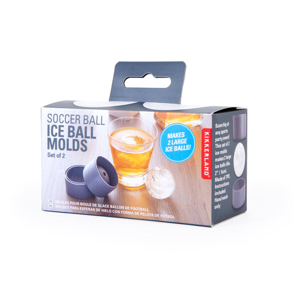 Kikkerland Soccer Ball Ice Ball Molds