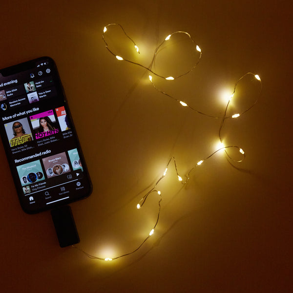 Kikkerland Sound Activated String Lights