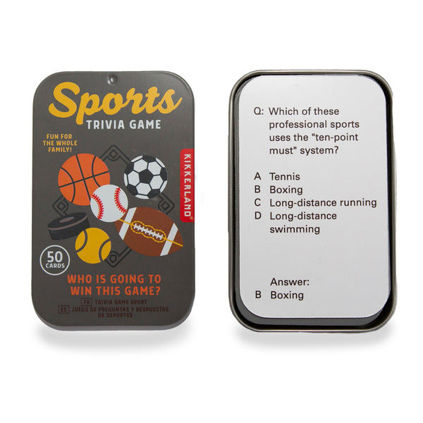 kikkerland Sports Trivia Game