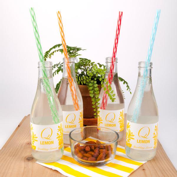 Kikkerland Tall Rainbow Reusable Straws