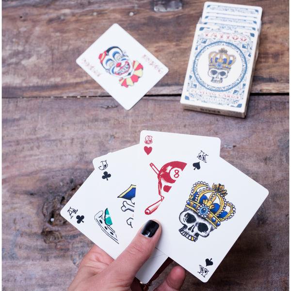 Kikkerland Tattoo Playing Cards