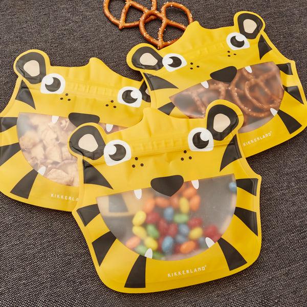 kikkerland Tiger Zipper Bags