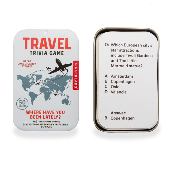 kikkerland Travel Trivia Game