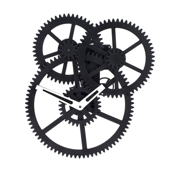 kikkerland Triple Gear Wall Clock