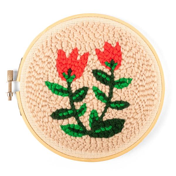 kikkerland Tulips Punch Needle Kit