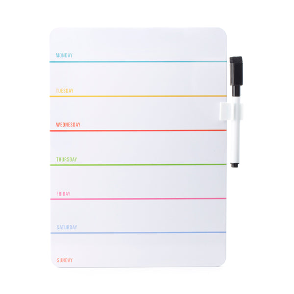 kikkerland Weekly Dry Erase Board