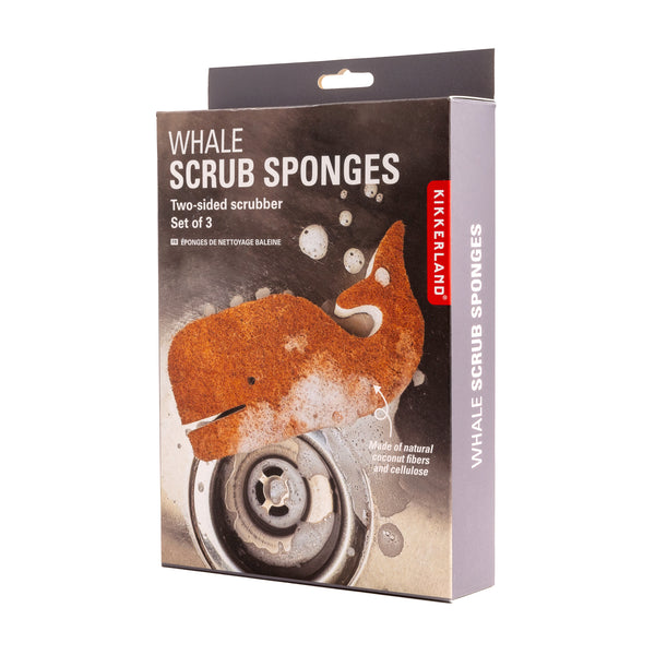 Kikkerland Whale Scrub Sponges