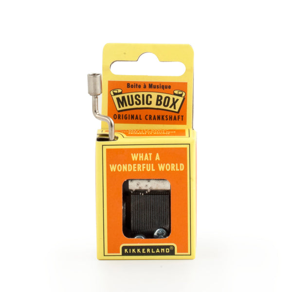 kikkerland What A Wonderful World Music Box