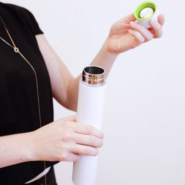 Kikkerland White Slim Bottle