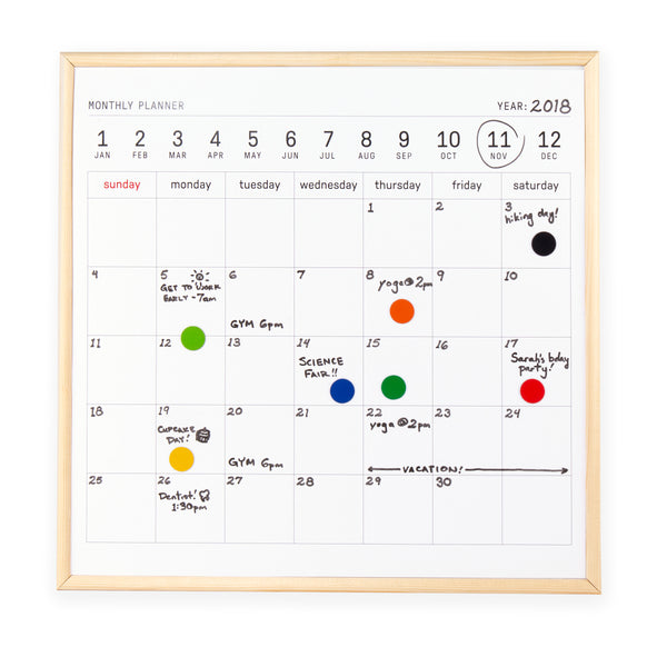 Kikkerland Whiteboard Calendar