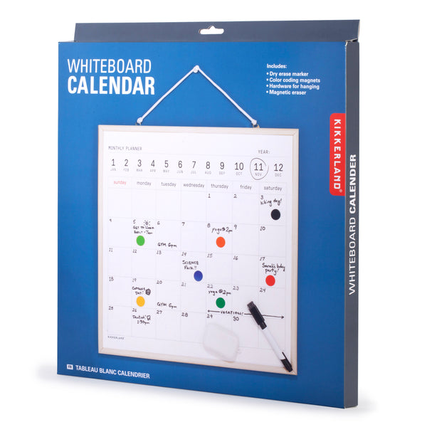 kikkerland Whiteboard Calendar