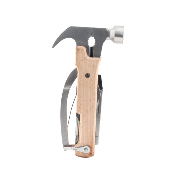 kikkerland Wooden Hammer Multi-Tool