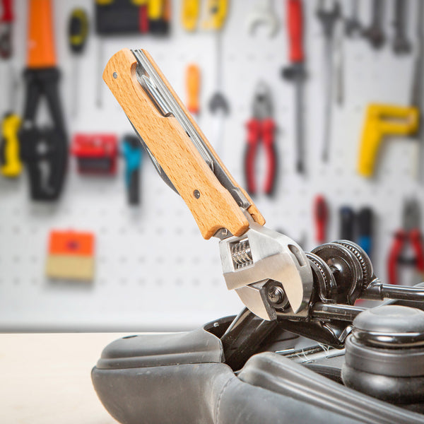 Kikkerland Wooden Wrench Multi-tool
