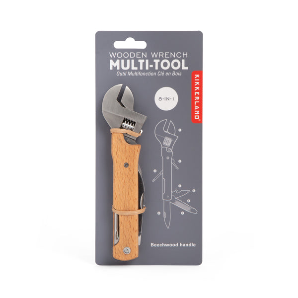 Kikkerland Wooden Wrench Multi-tool