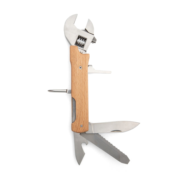 kikkerland Wooden Wrench Multi-tool