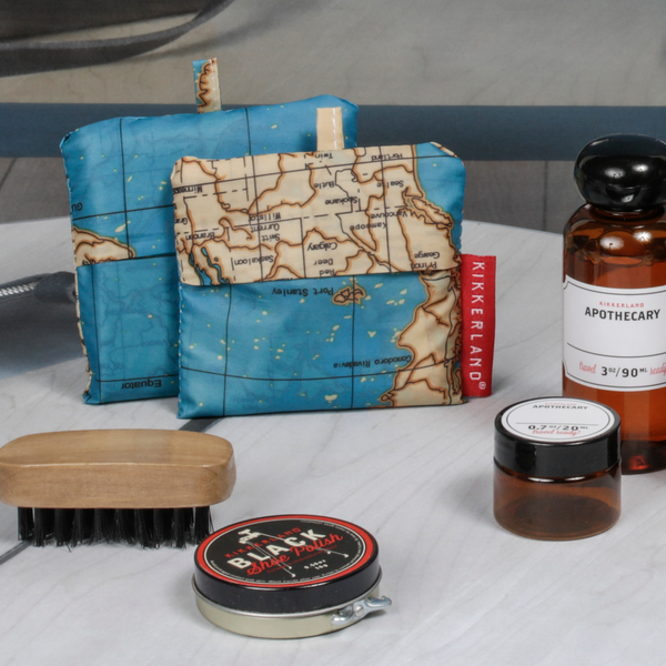 Kikkerland World Map Travel-size Laundry Bag