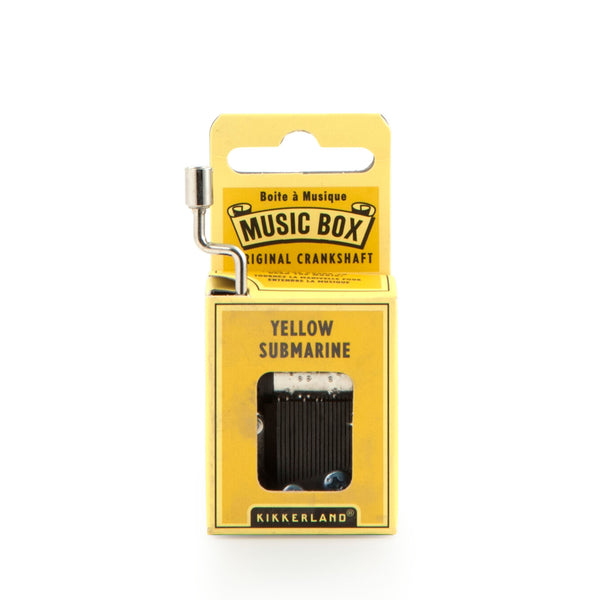 kikkerland Yellow Submarine Music Box