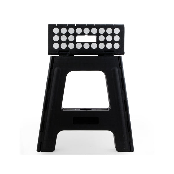 Kikkerland Rhino® II Tall Folding Step Stool Black