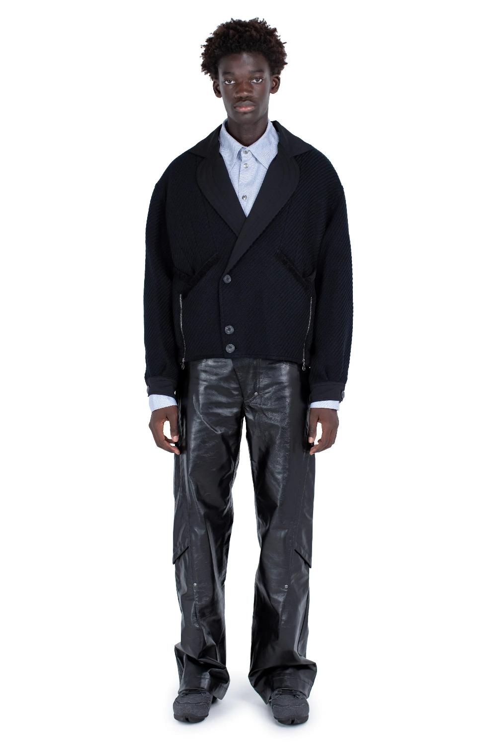 Kiko Kostadinov Exclusive – LIPELLA BOMBER JACKET - MATT BLACK/NIGHT BLACK