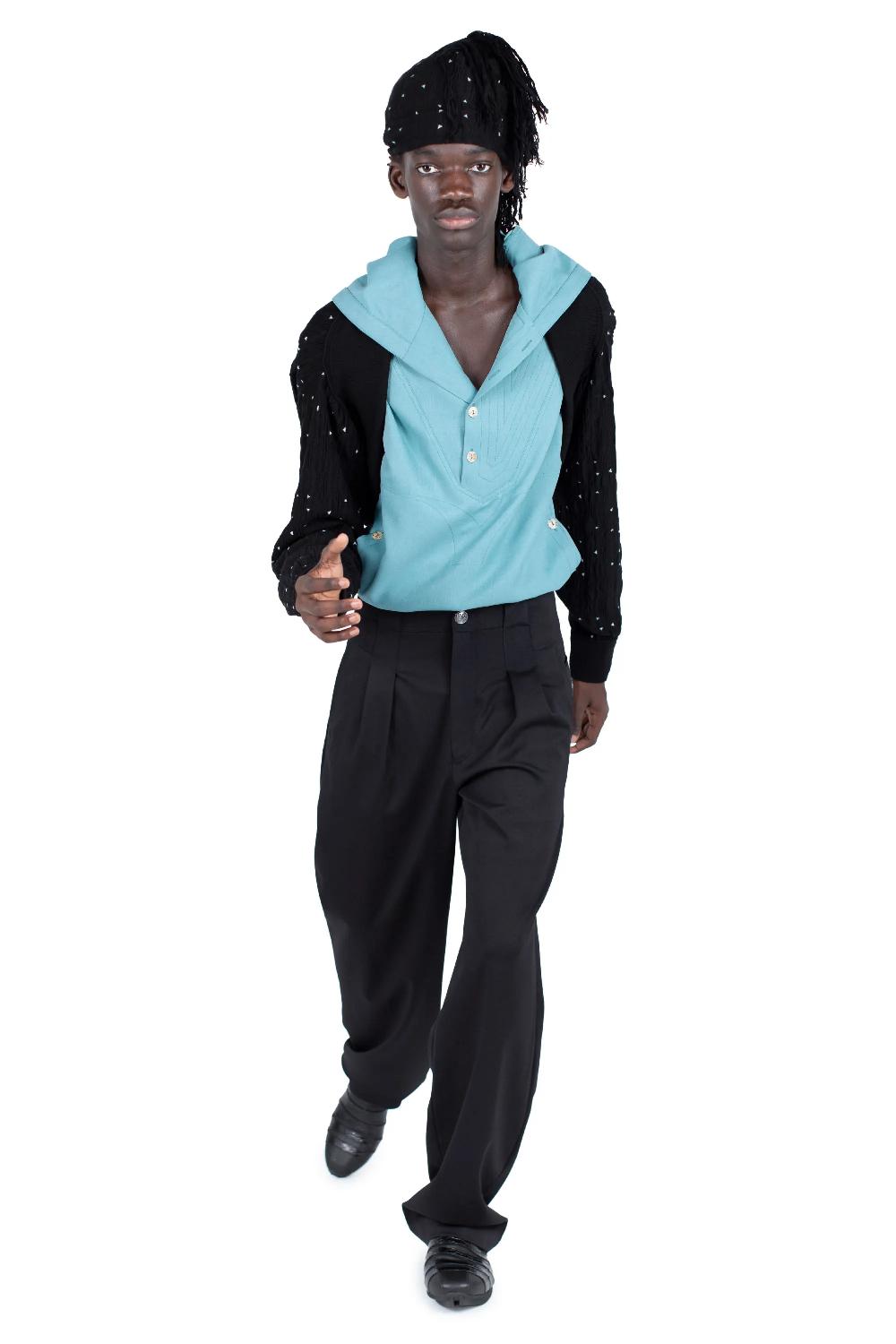 Kiko Kostadinov Exclusive – HAIN TROUSER - NIGHT BLACK