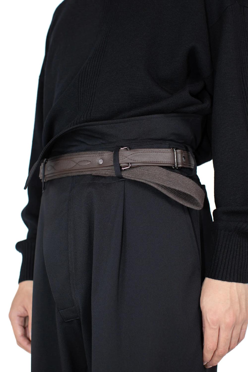 Kiko Kostadinov INEX BELT - CHOCOLATE