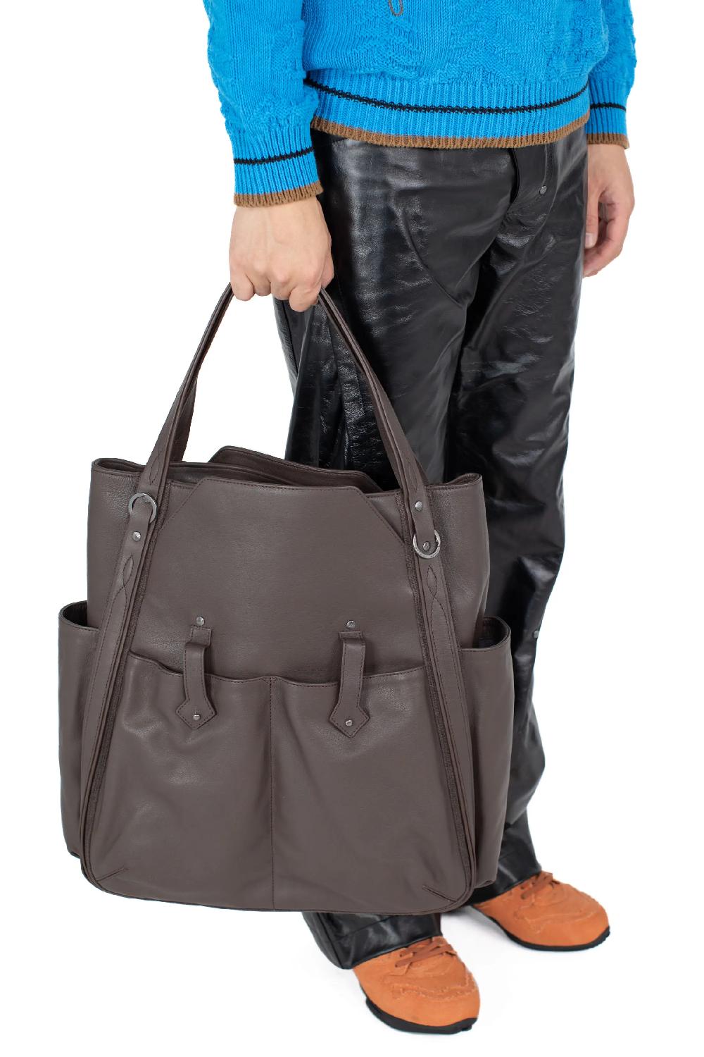 Kiko Kostadinov INEX TOTE BAG - CHOCOLATE