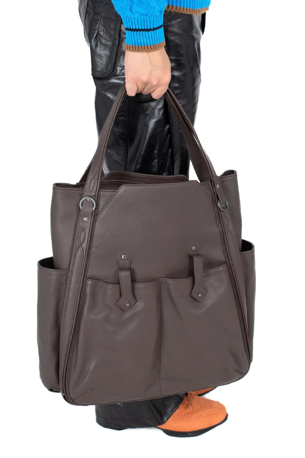 Kiko Kostadinov INEX TOTE BAG - CHOCOLATE