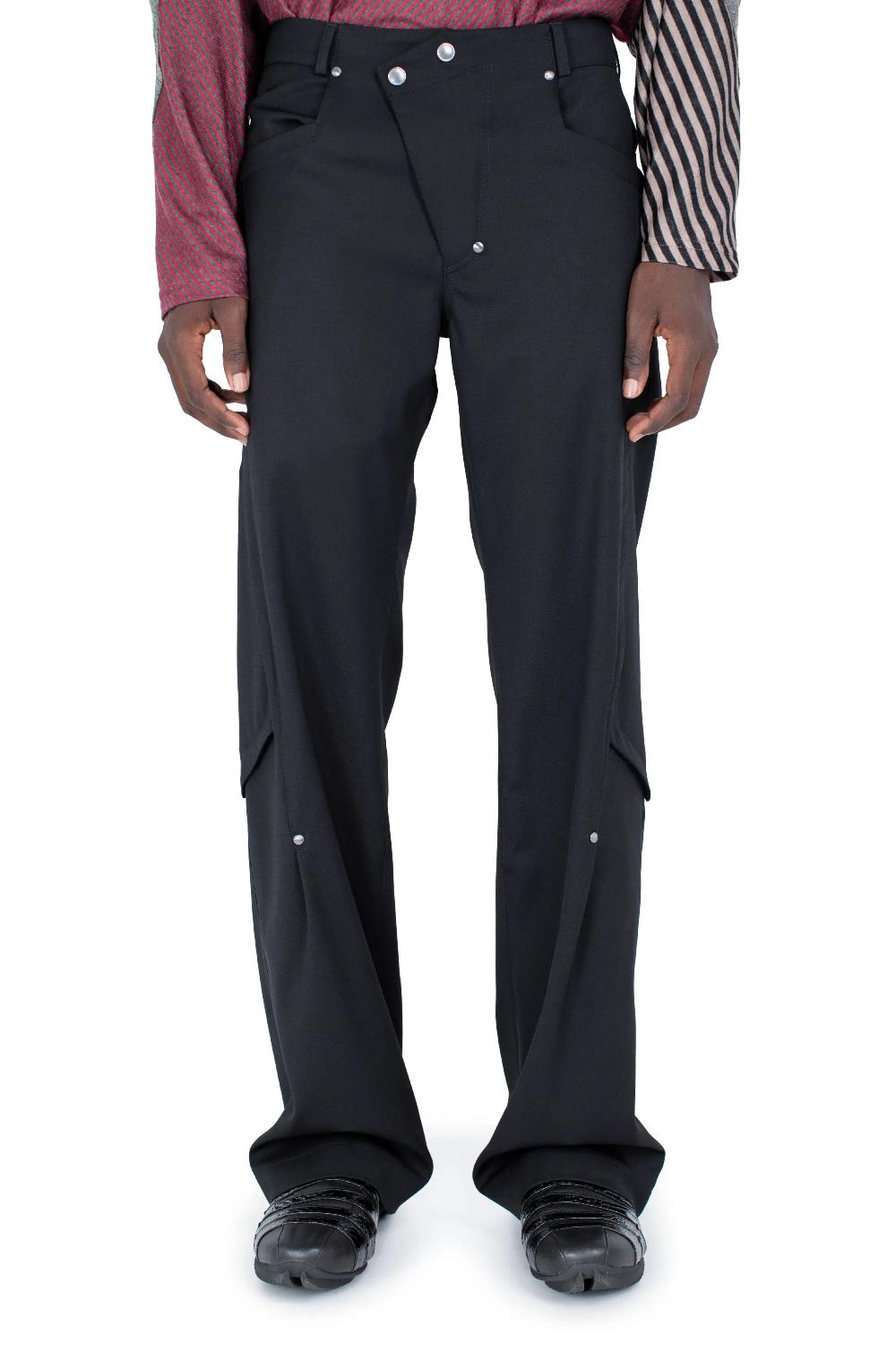 kiko kostadinov KRANER TROUSER - CROW BLACK