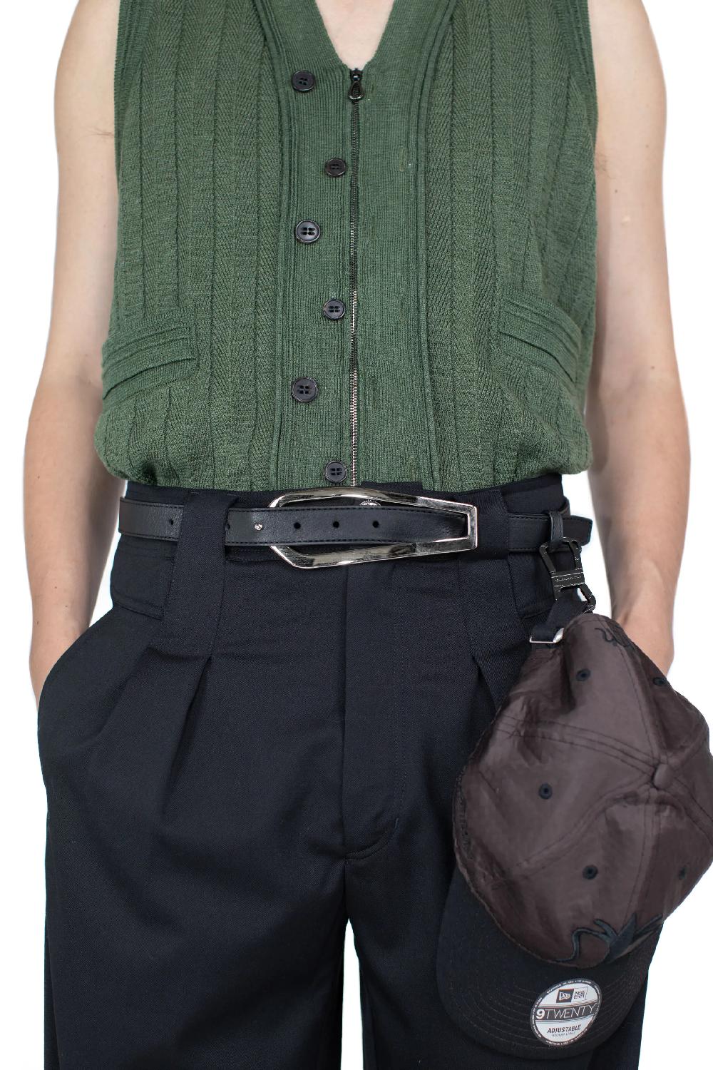 Kiko Kostadinov MARGUTTA BELT - BLACK OBSIDIAN