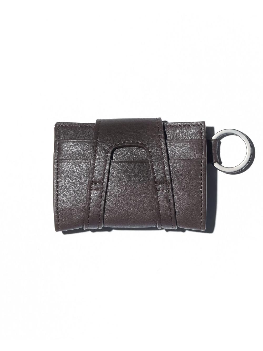 Kiko Kostadinov ORVOS CARD CASE - CHOCOLATE