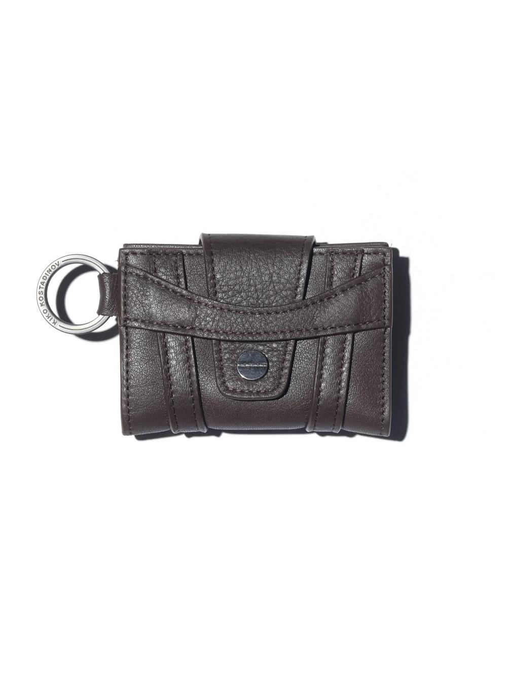 kiko kostadinov ORVOS CARD CASE - CHOCOLATE