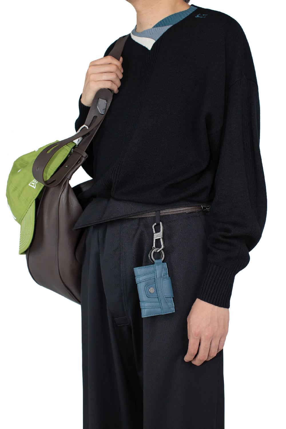 Kiko Kostadinov ORVOS CARD CASE - PEACOCK BLUE