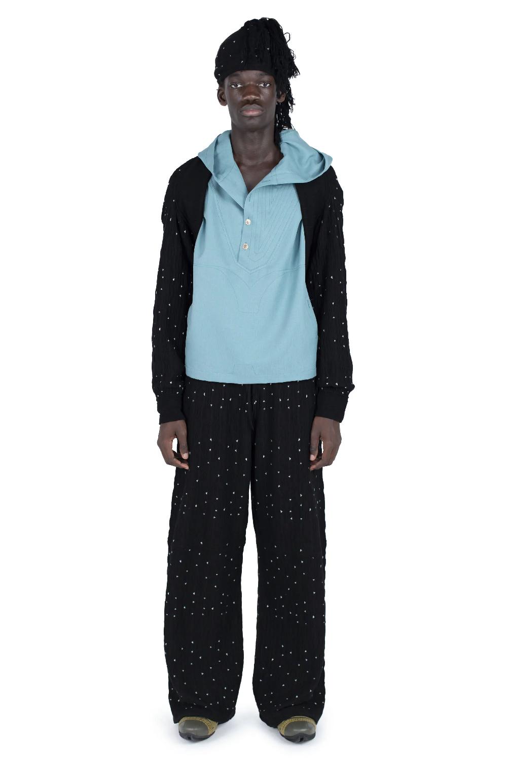 Kiko Kostadinov RADAY KNITTED BOLERO - NIGHT SKY